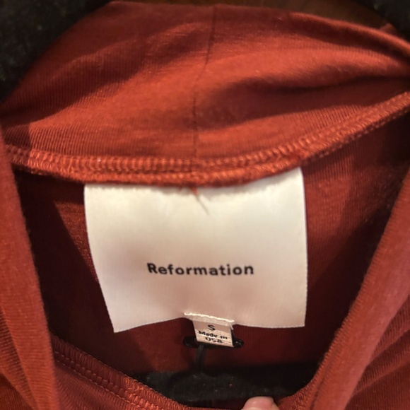 Reformation Jemma Knit Dress Fig Jam - Size S NWT - Picture 4 of 5